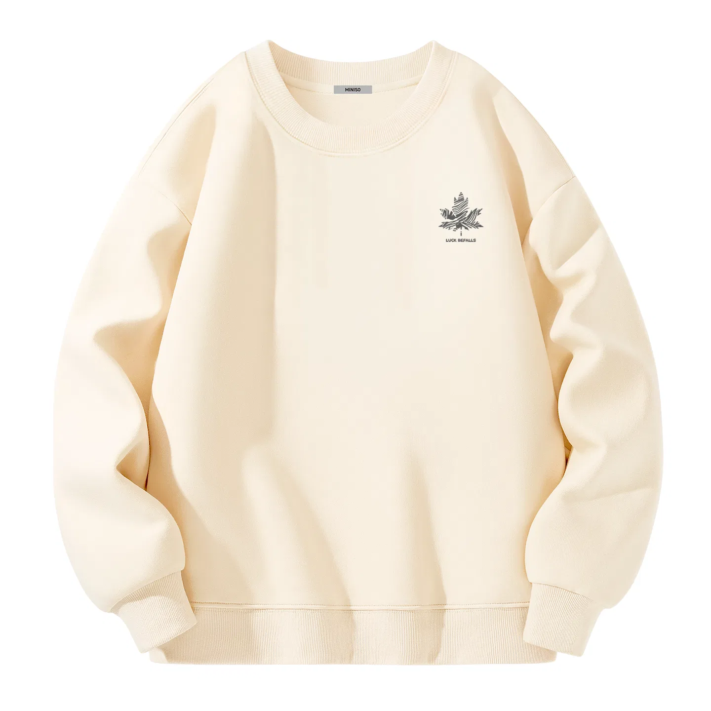 Детское свитшот с круглым вырезом MINISO, Light Beige