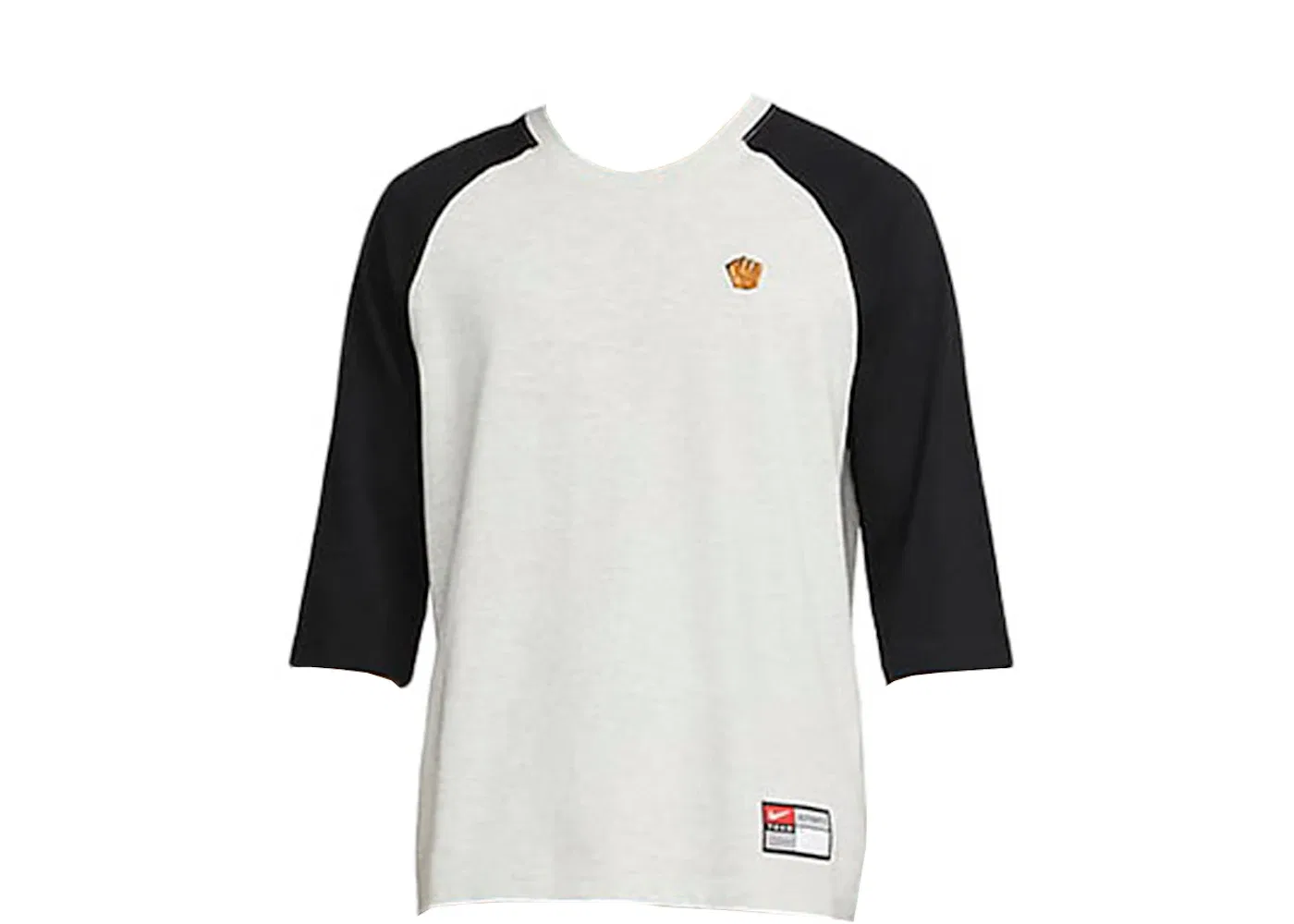 Мужская футболка с принтом Nike SB x MLB Skate Raglan Mitt Logo Grey Heather/Black