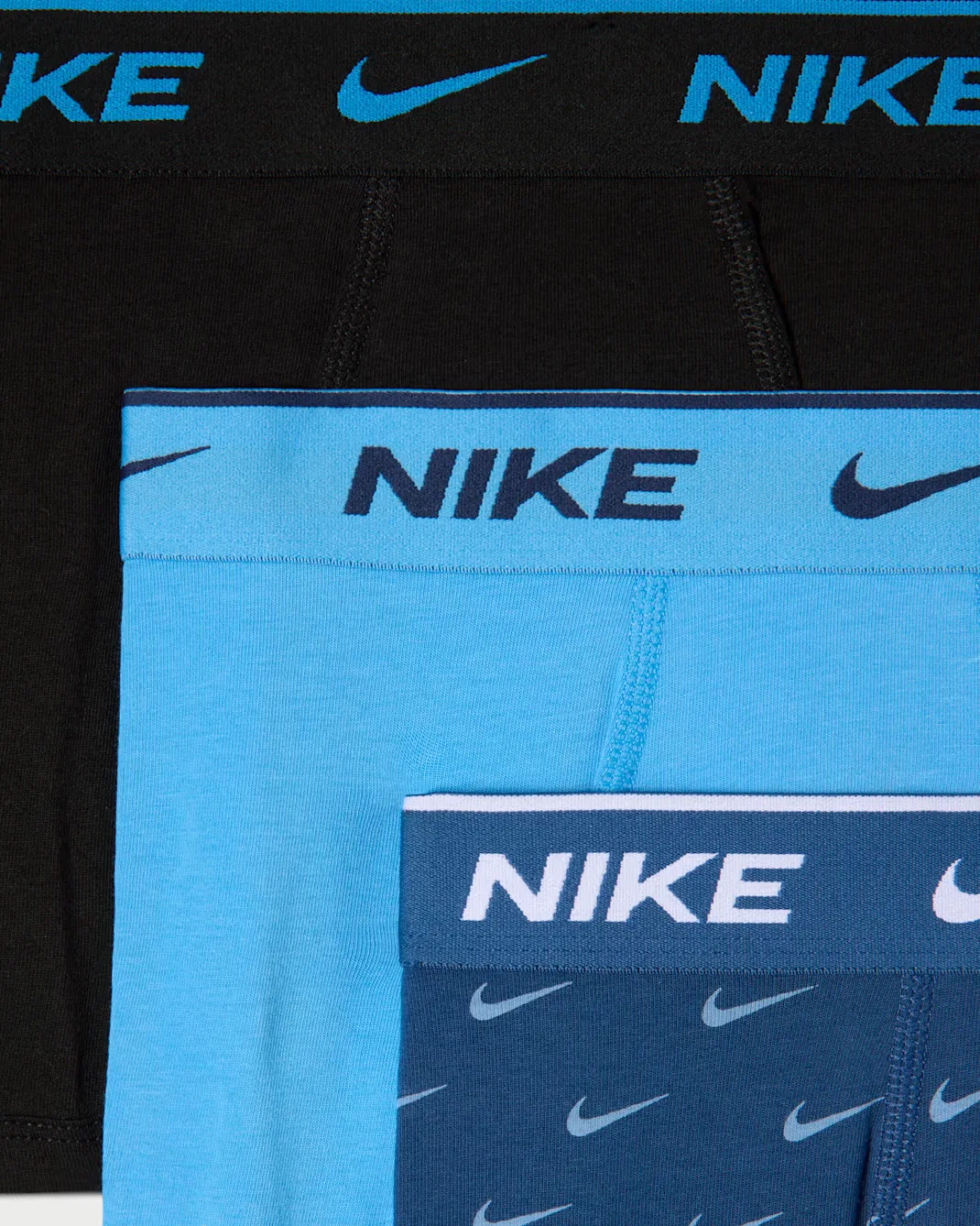 Трусы-боксеры Dri-FIT Micro Print для детей постарше (3 шт.) Nike, Bright Spruce — фото 2