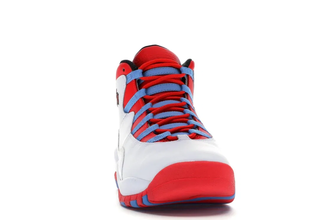 Кроссовки Lifestyle для детей Jordan 10 Retro Jordan, White/Light Crimson-University Blue-Black — фото 2