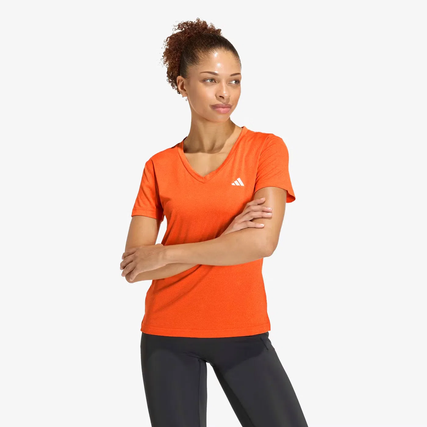 Футболка с V-образным вырезом Workout Essentials Adidas, оранжевый — фото 2