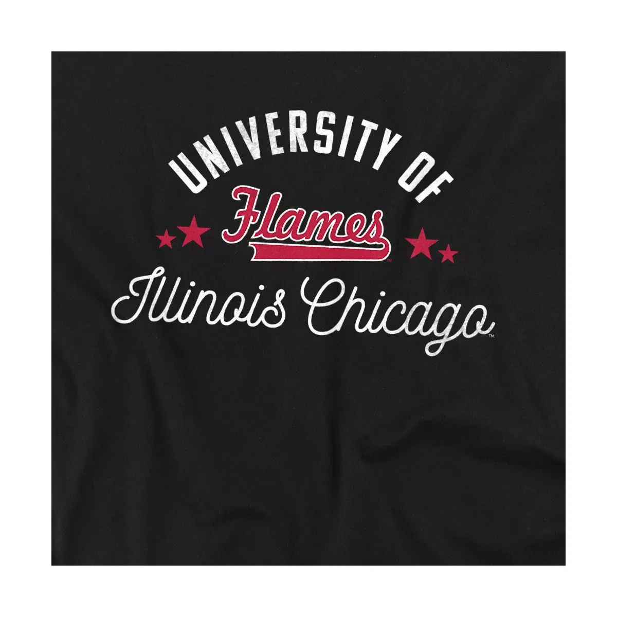 Детский боди-комбинезон с коротким рукавом University Of Illinois Chicago Flames NCAA, Black — фото 2