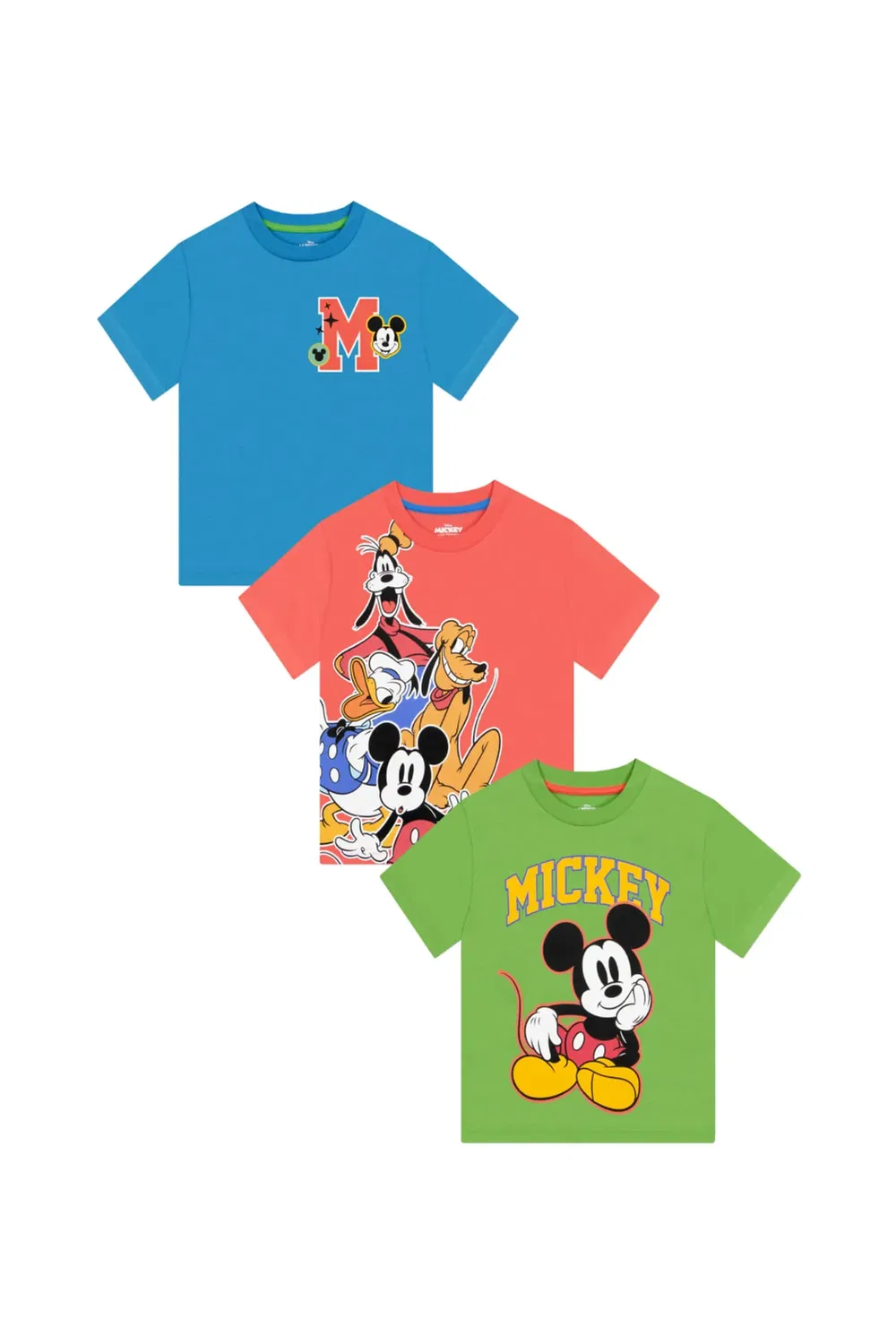 Детский комплект футболок с принтом Mickey Mouse Disney, Multi