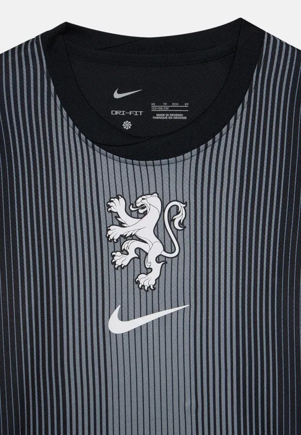 Футболка Dri-fit Netherlands Goalkeeper Jersey Nike, Black/Smoke Grey/White Nike Performance, белый/черный/серый — фото 4