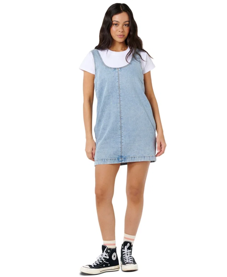 Платье мини из хлопка Ellie Rip Curl, Vintage Blue