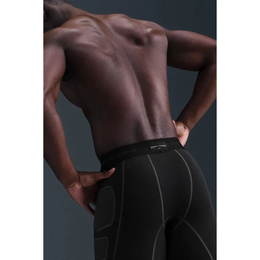 Тренировочные тайтсы с длинным рукавом Nike Tech Pro Layer Mens Training Tight, Черный — фото 2