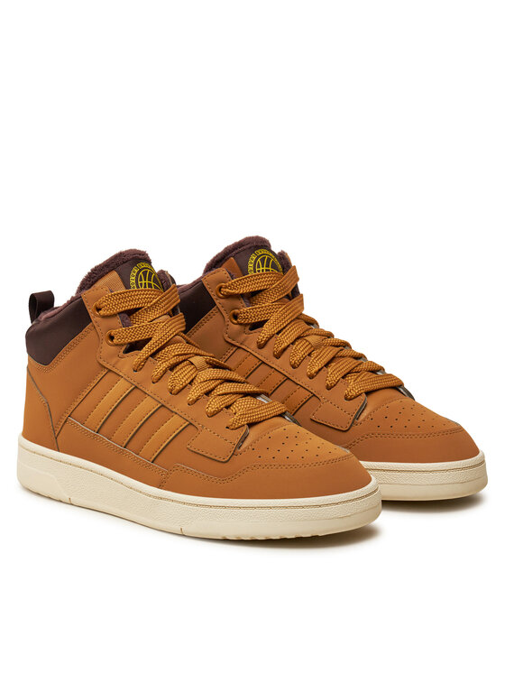 Кроссовки Rapid Court Mid Winterized JR0171 Adidas, коричневый — фото 2