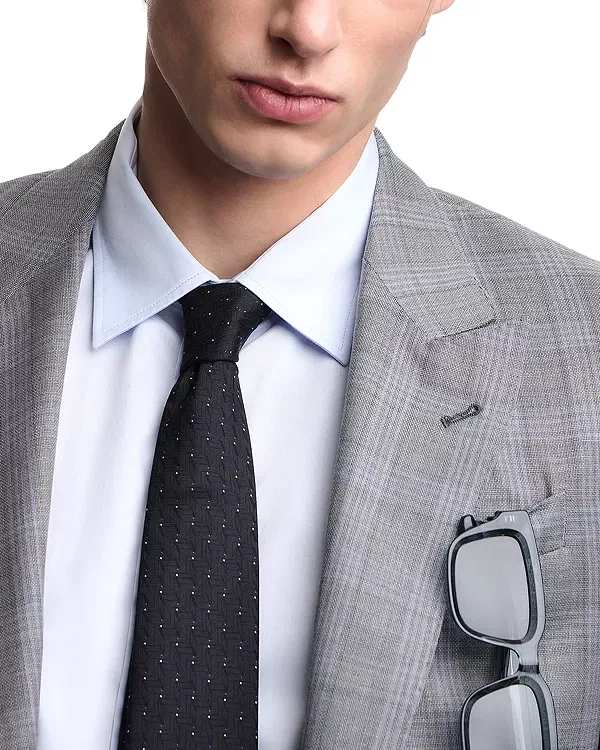 Мужской костюм с пиджаком и брюками G line Regular Fit Emporio Armani, серый — фото 3