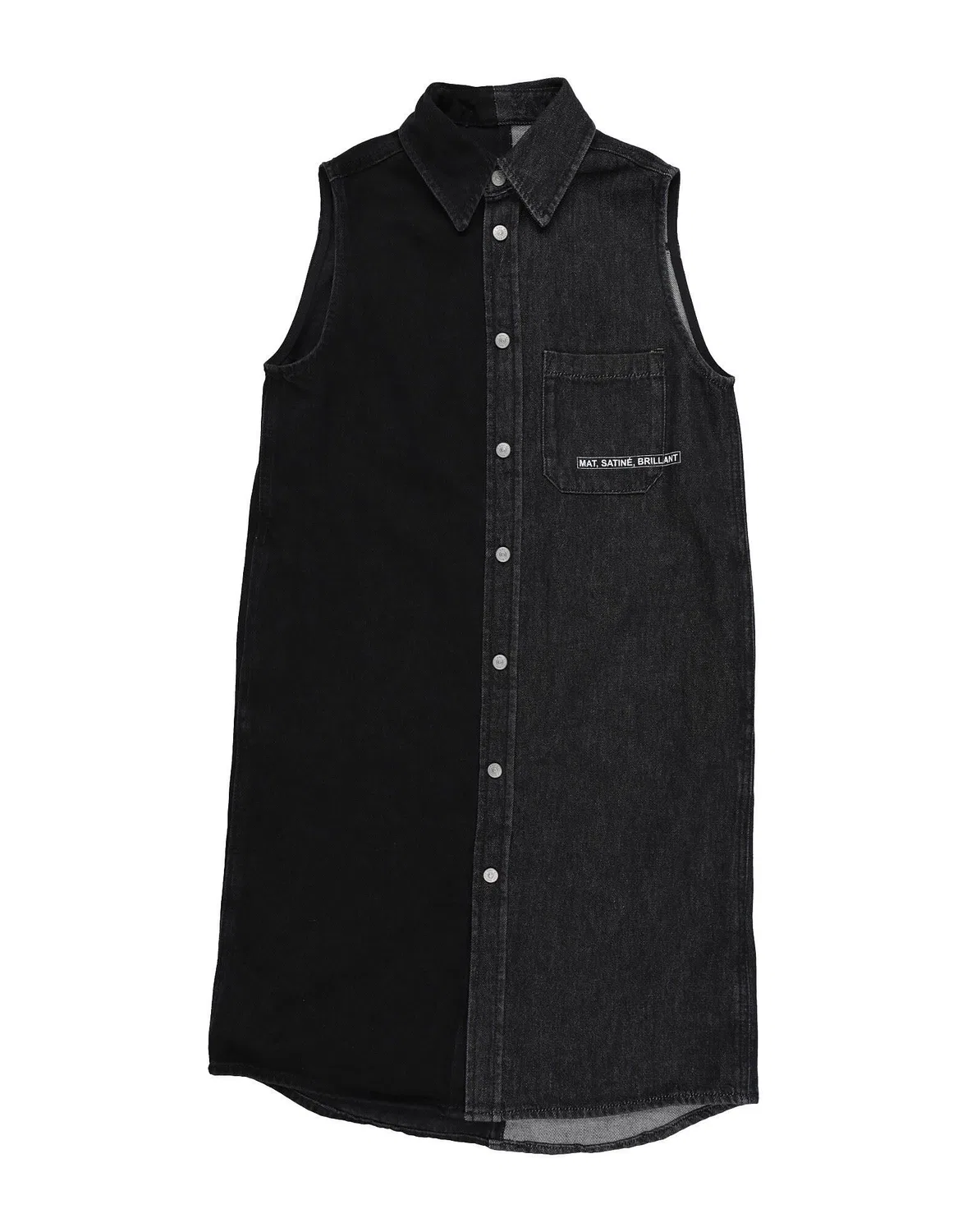 Детское платье для девочек джинсовое без рукавов MM6 Maison Margiela, черный