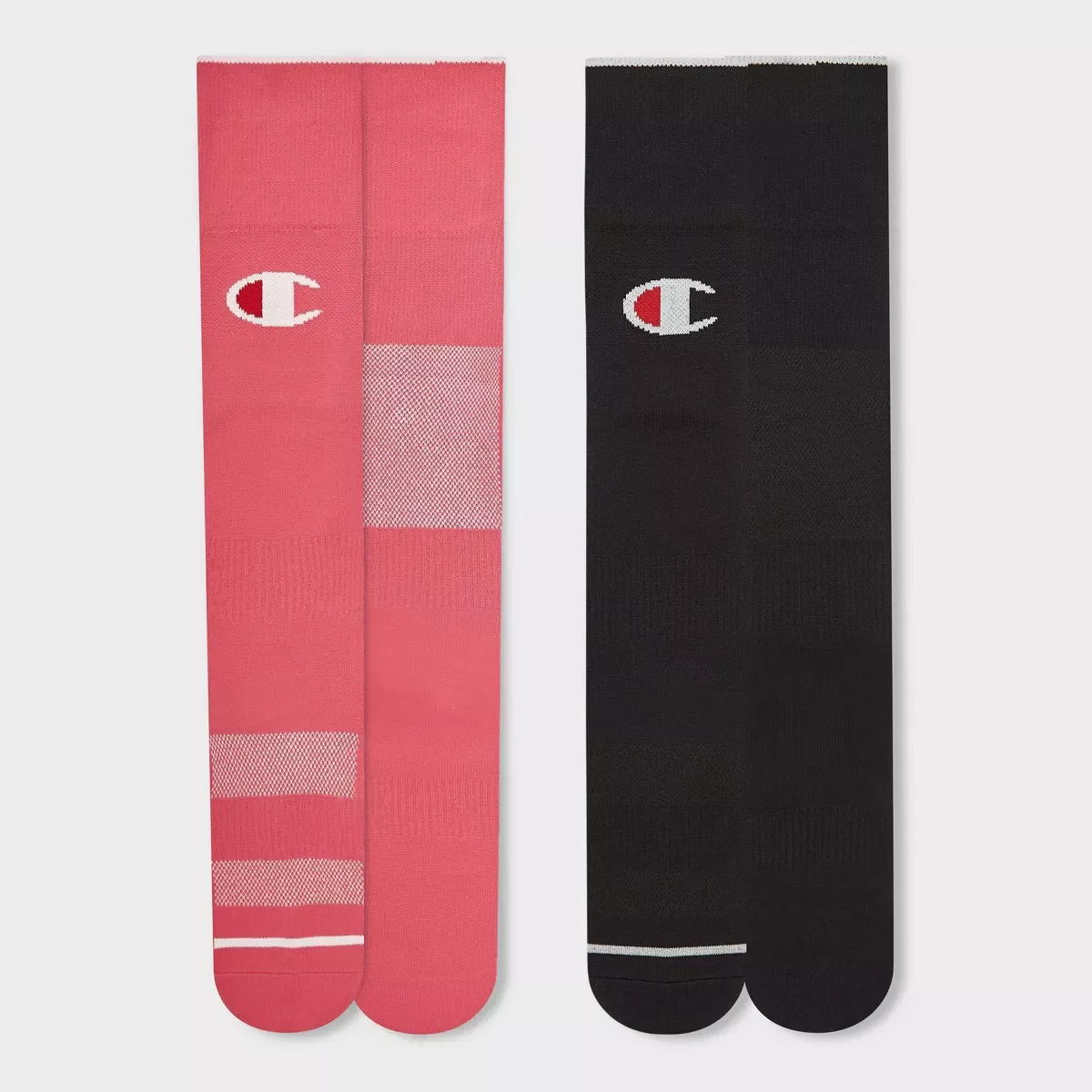 Детские носки для футбола с поддержкой свода стопы комплект 2 пары Champion Performance Soccer Socks 2pk TEAM/SPORT EQUIPMENT, Pink