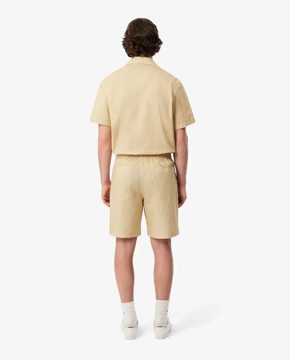 Мужские шорты из хлопка с принтом Lacoste, Beige — фото 2