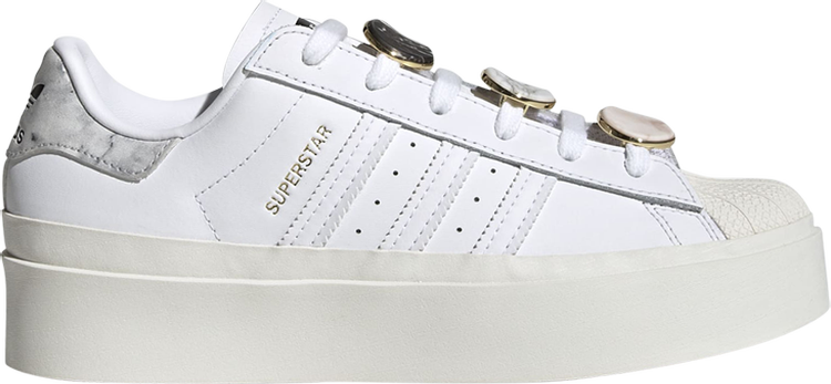 Кроссовки Adidas Wmns Superstar Bonega 'White Gold Metallic', кремовый - фото