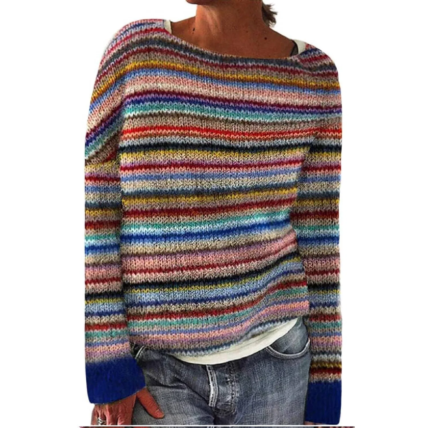 Женский свитер с принтом Fairisle Sweater, 2# Camouflage