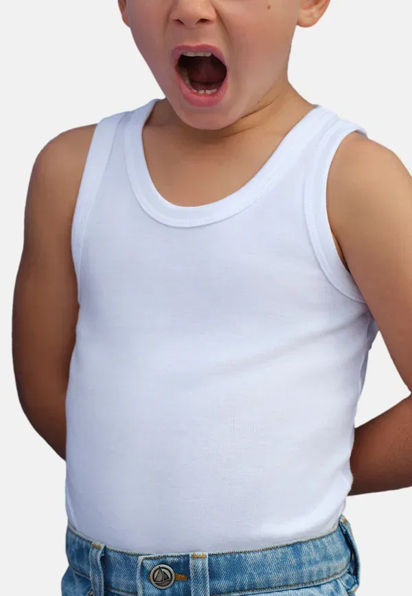 Комплект из 2 маек хлопок 100% undershirt Petit Bateau Ecume