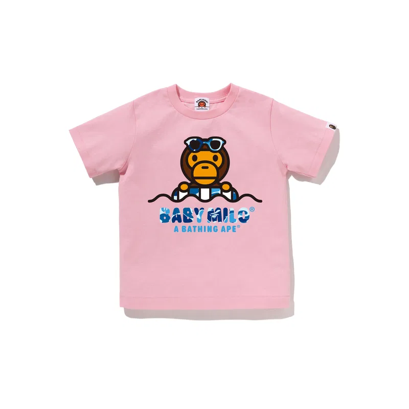 Футболка с круглым вырезом, A BATHING APE, Pink