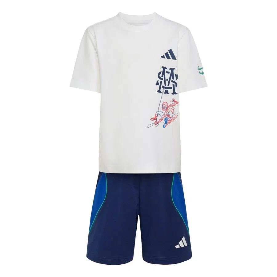Спортивный костюм ADIDAS SPORTSWEAR 'Adidas x Marvel Spider-Man' белого цвета