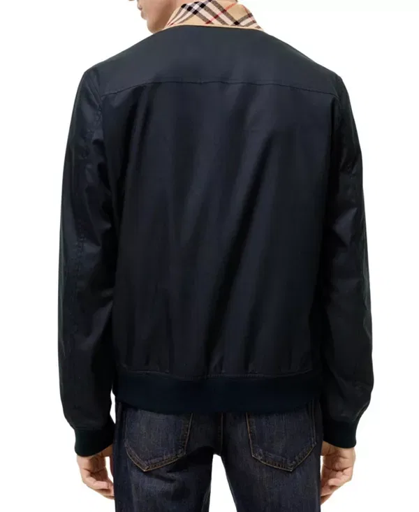 Мужская куртка из габардина Harrington Glenfields Burberry, темно-синий — фото 2