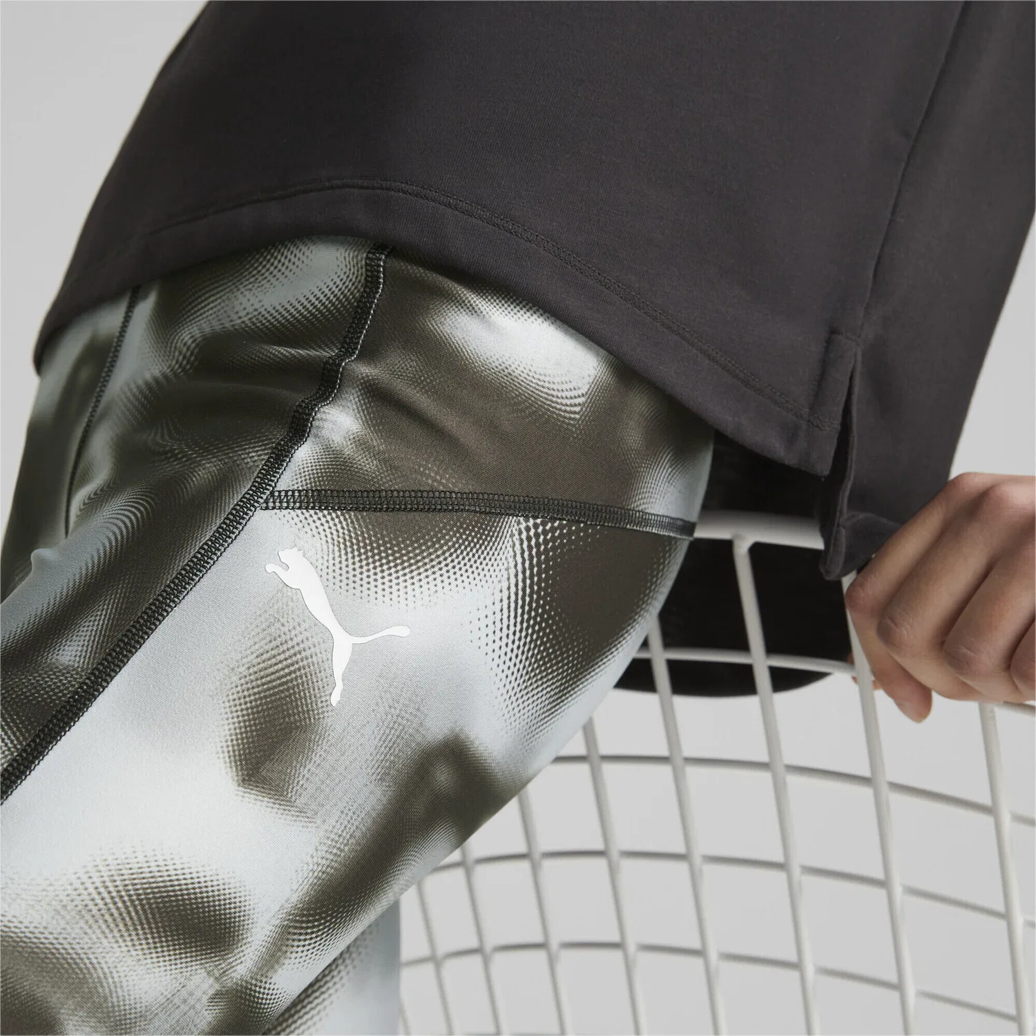 Детские леггинсы с принтом MODERN SPORTS Puma, Schwarz — фото 3