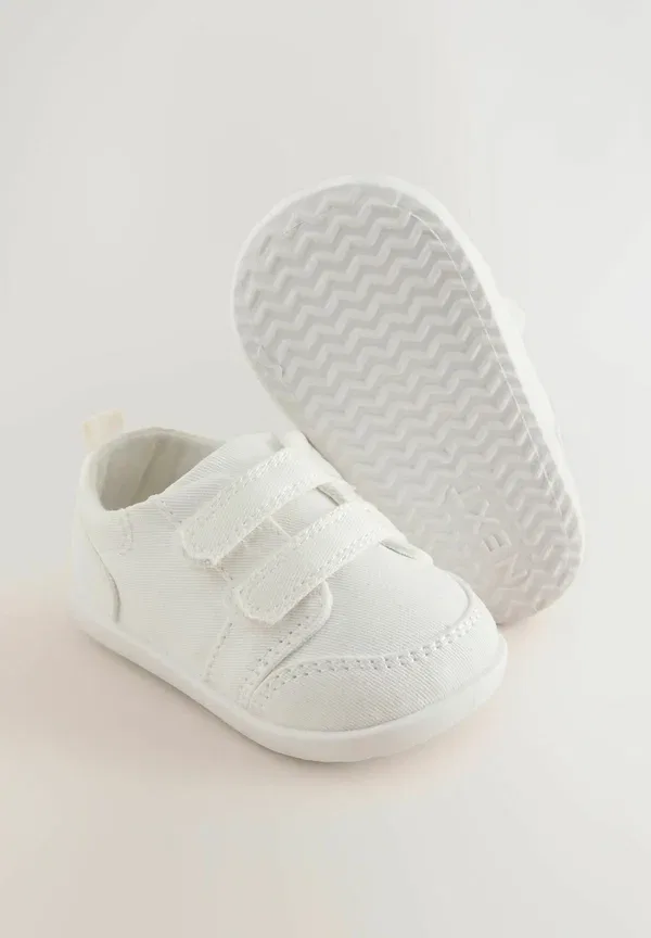 Кроссовки для ползания Regular fit - touch fastening baby crawler trainers, Next, белый — фото 3