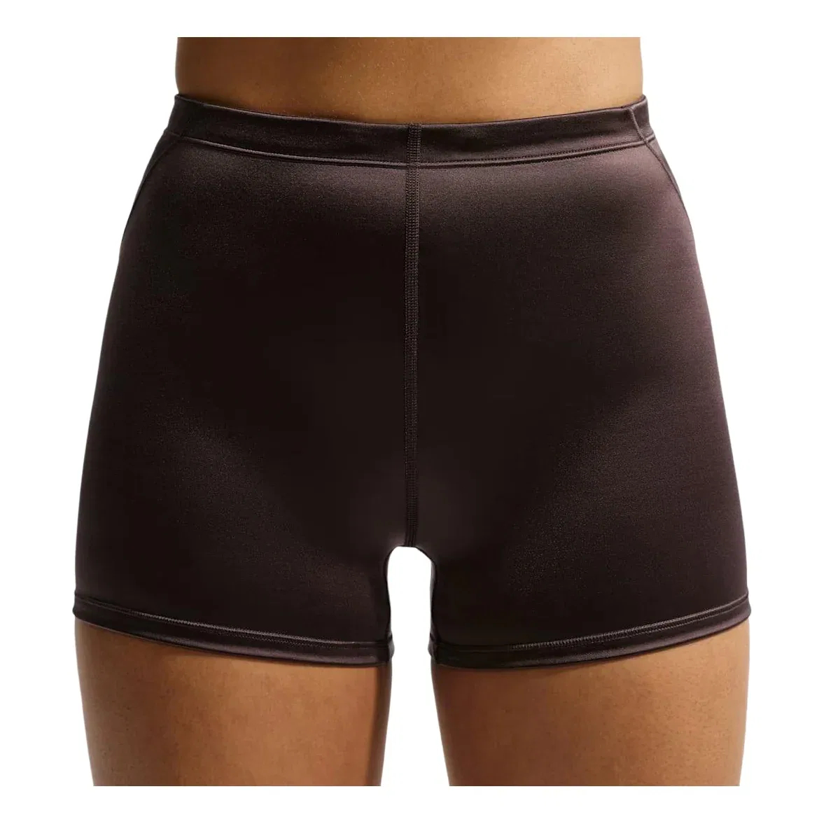 Женские шорты SKIMS Satin Shine Mid-Rise 2" Boyshorts with Drawcord 'Resin' Nike, Resin