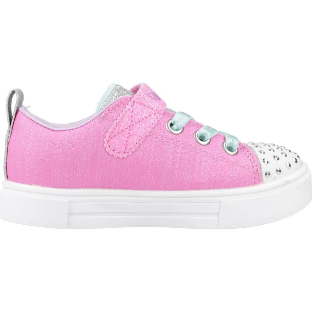 Детские кроссовки для девочек Twinkle Sparks Unicorn Sunshine Skechers, Rosa — фото 4