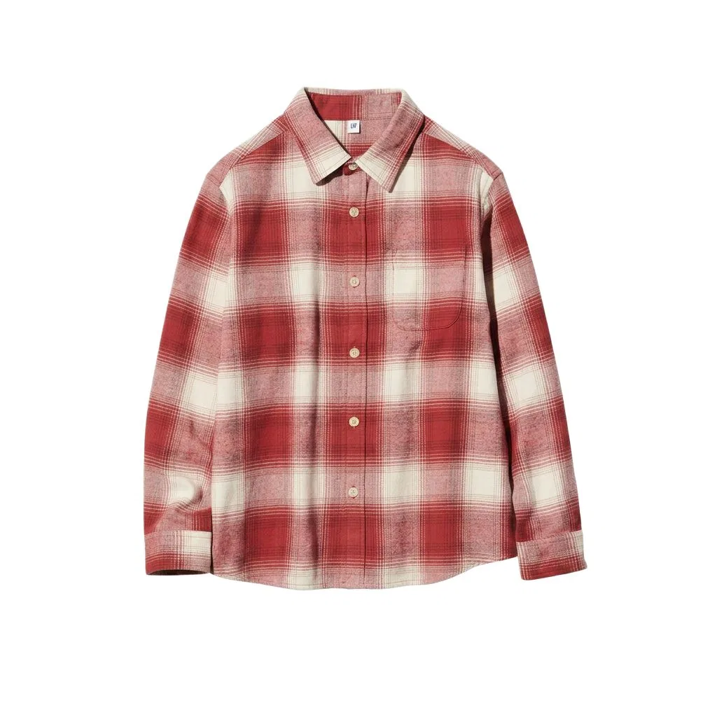 Детская рубашка с коротким рукавом UNIQLO, Red