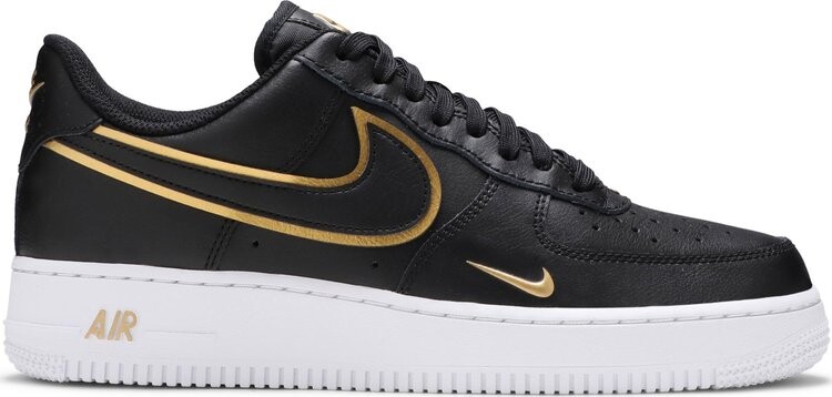 

Кроссовки Nike Air Force 1 '07 LV8 'Metallic Swoosh Pack - Black', черный