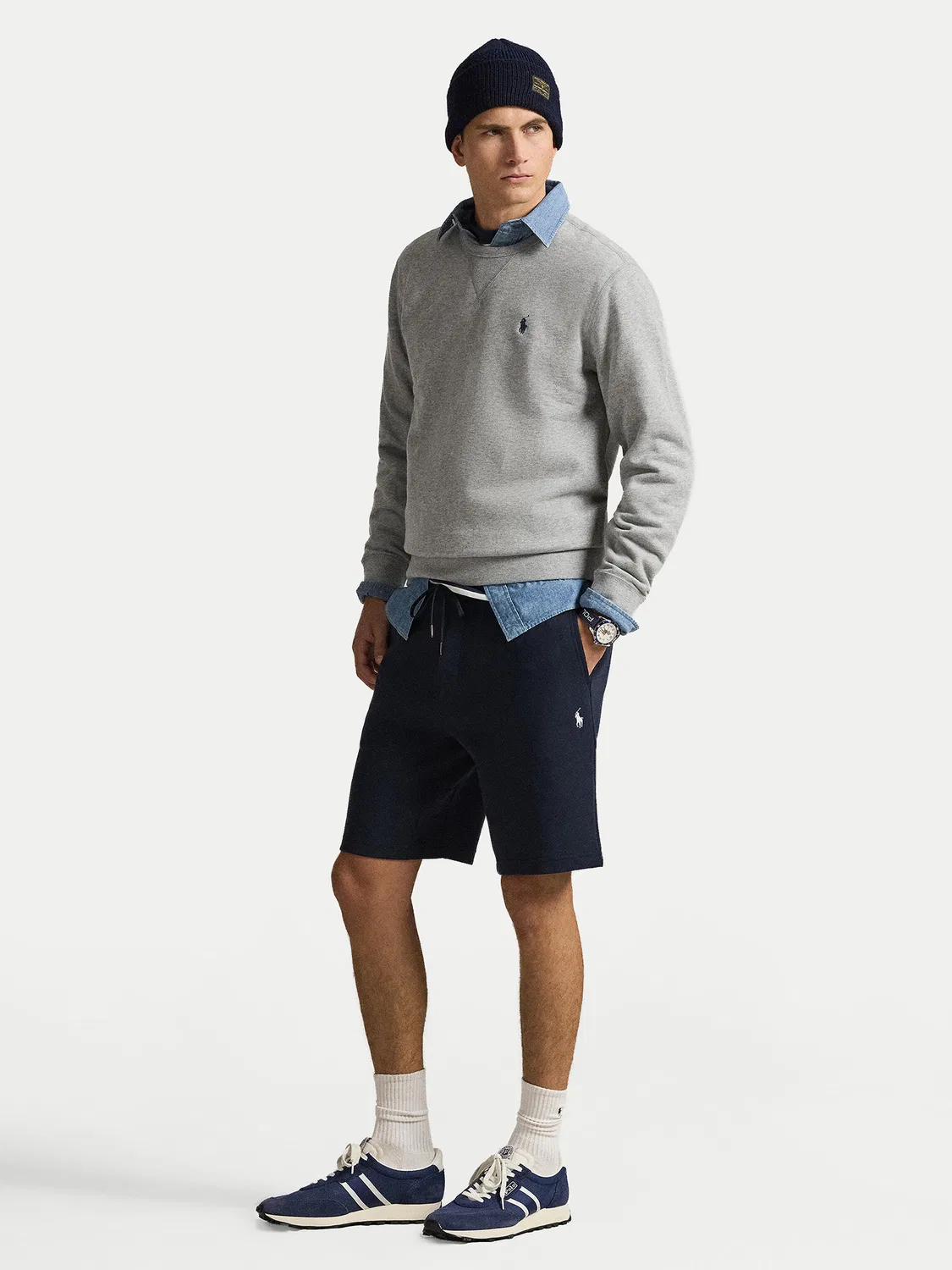 Мужские спортивные шорты стандартного кроя Polo Ralph Lauren, темно-синий — фото 2