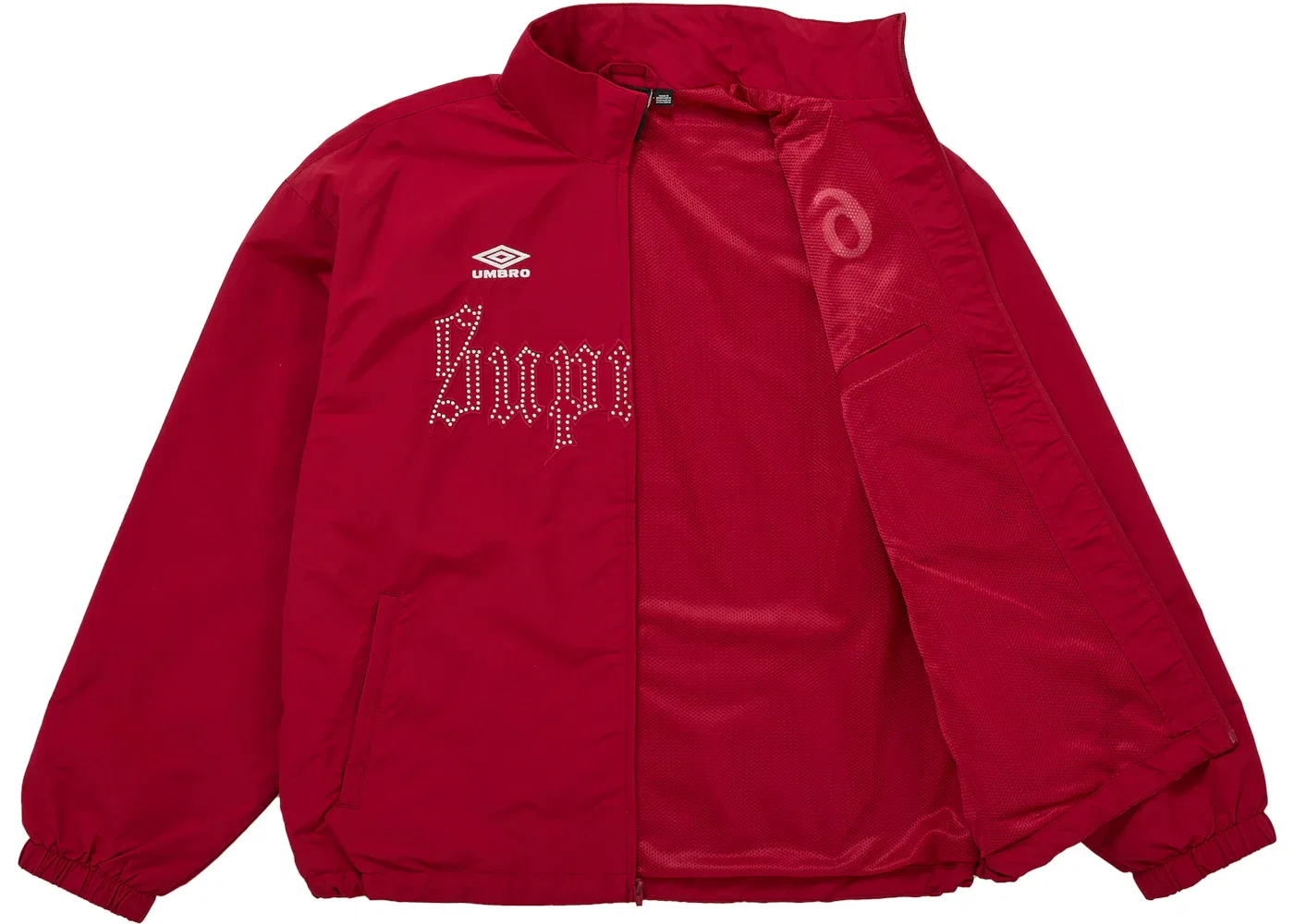 Мужская куртка из нейлона с принтом Rhinestone Supreme Umbro, Red — фото 2