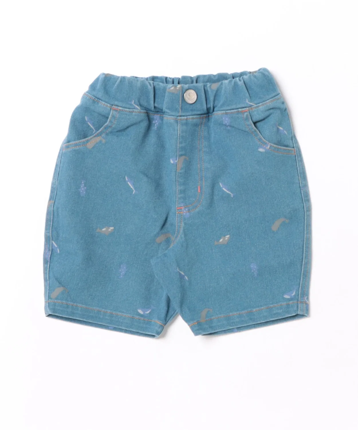 Детские джинсовые шорты с вышивкой SKAPE, Blue — фото 4