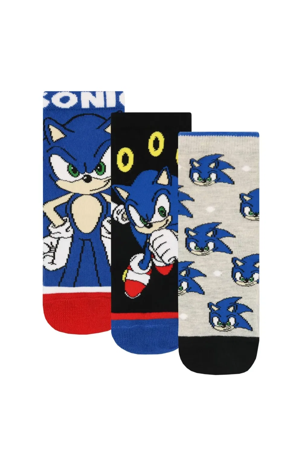 Носки Sonic The Hedgehog, 3 пары, Multi