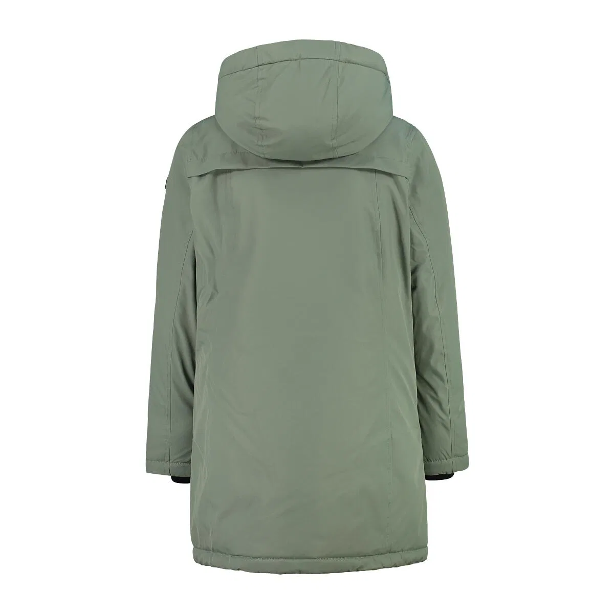 Детская куртка-парка для девочек с наполнителем Feel Warm Flat KID G PARKA FIX HOOD Cmp, Olivgrun Blau — фото 2