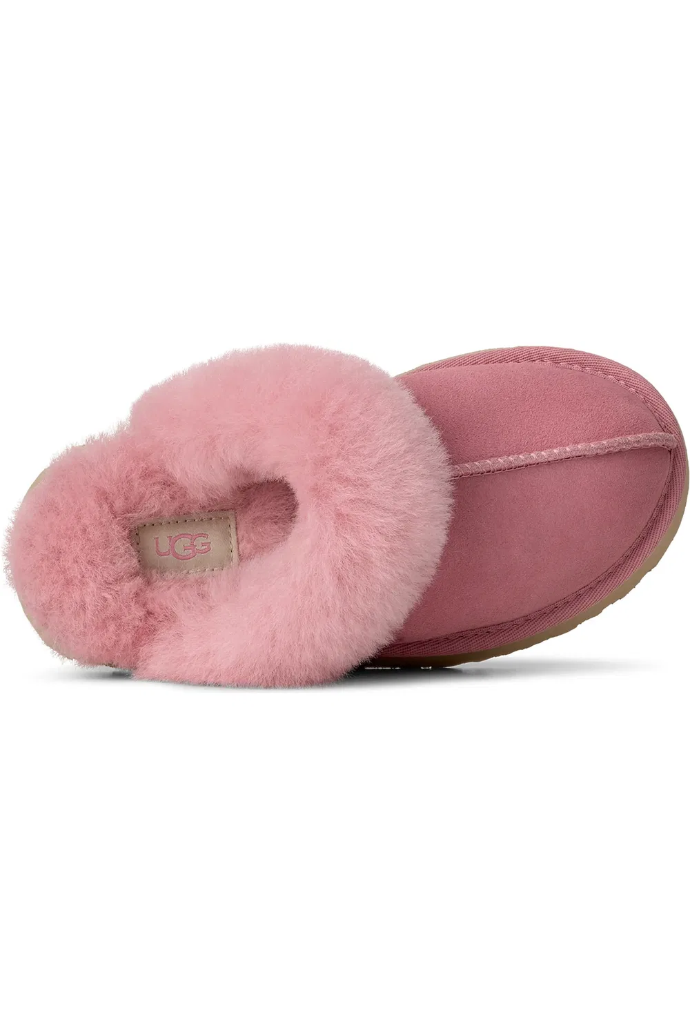 Детские тапочки слипперы с меховым воротником Disquette UGG, Horizon Pink — фото 4