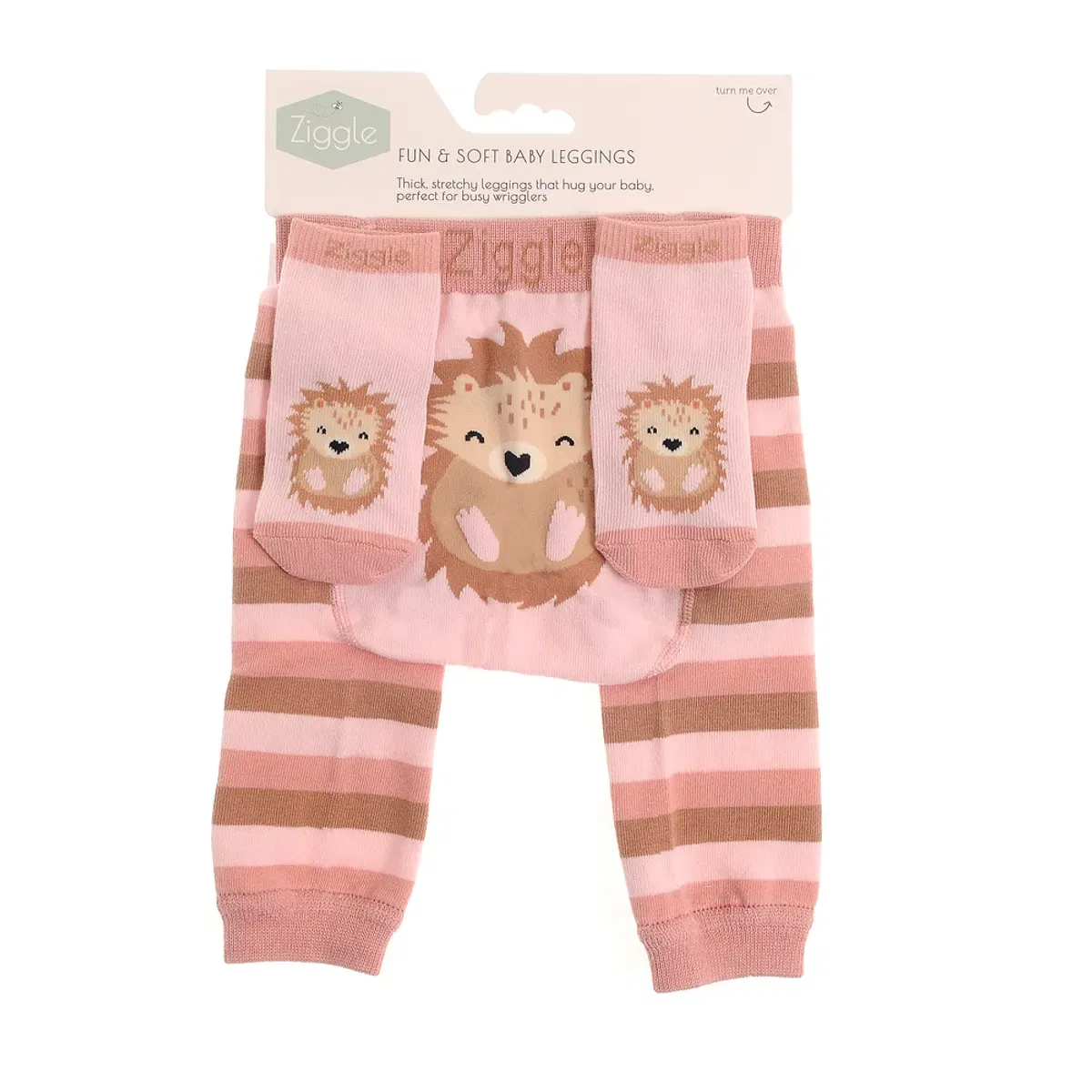 Детский комплект леггинсов и носков с принтом Hedgehog Ziggle, Pink