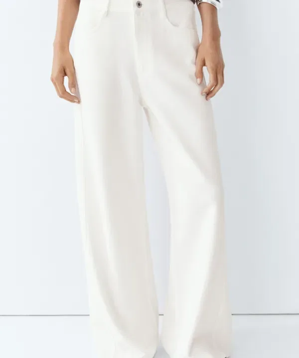 Широкие брюки Fluid, Massimo Dutti — фото 2