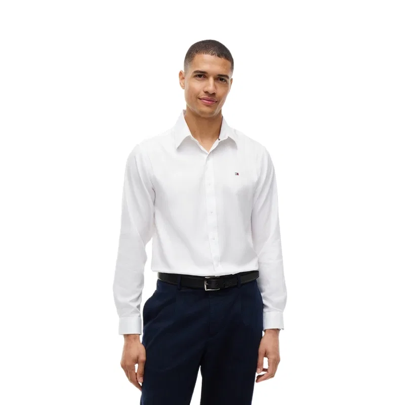 Мужская рубашка с отложным воротником White YBR Tommy Hilfiger