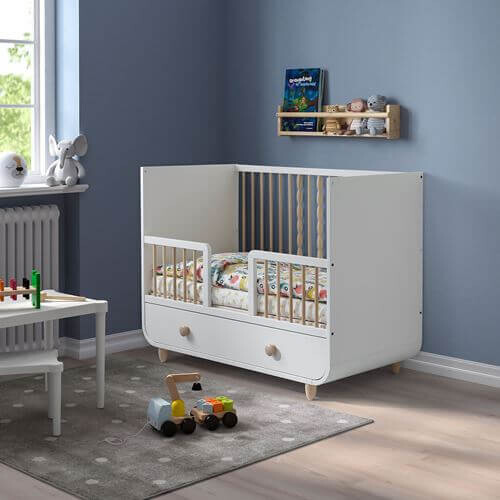 Кроватка детская Ikea Myllra, 60x120 см, белый — фото 4