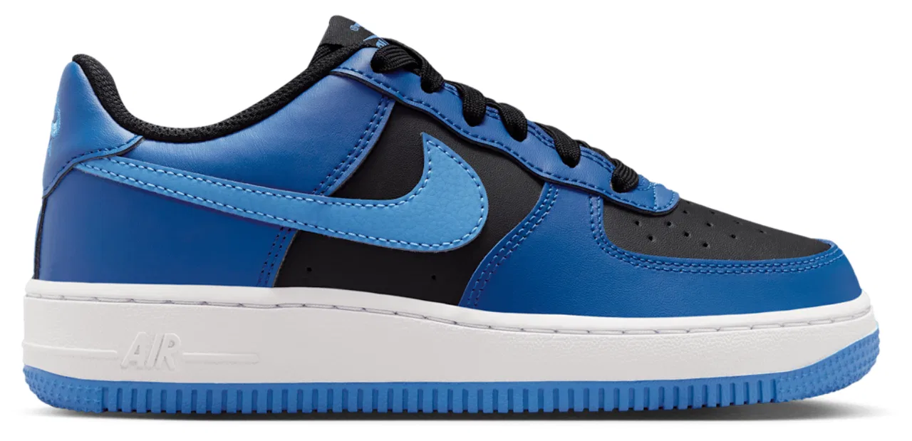 Кроссовки для мальчиков Air Force 1 Low Nike, цвет Black/Dutch Blue/Court Blue
