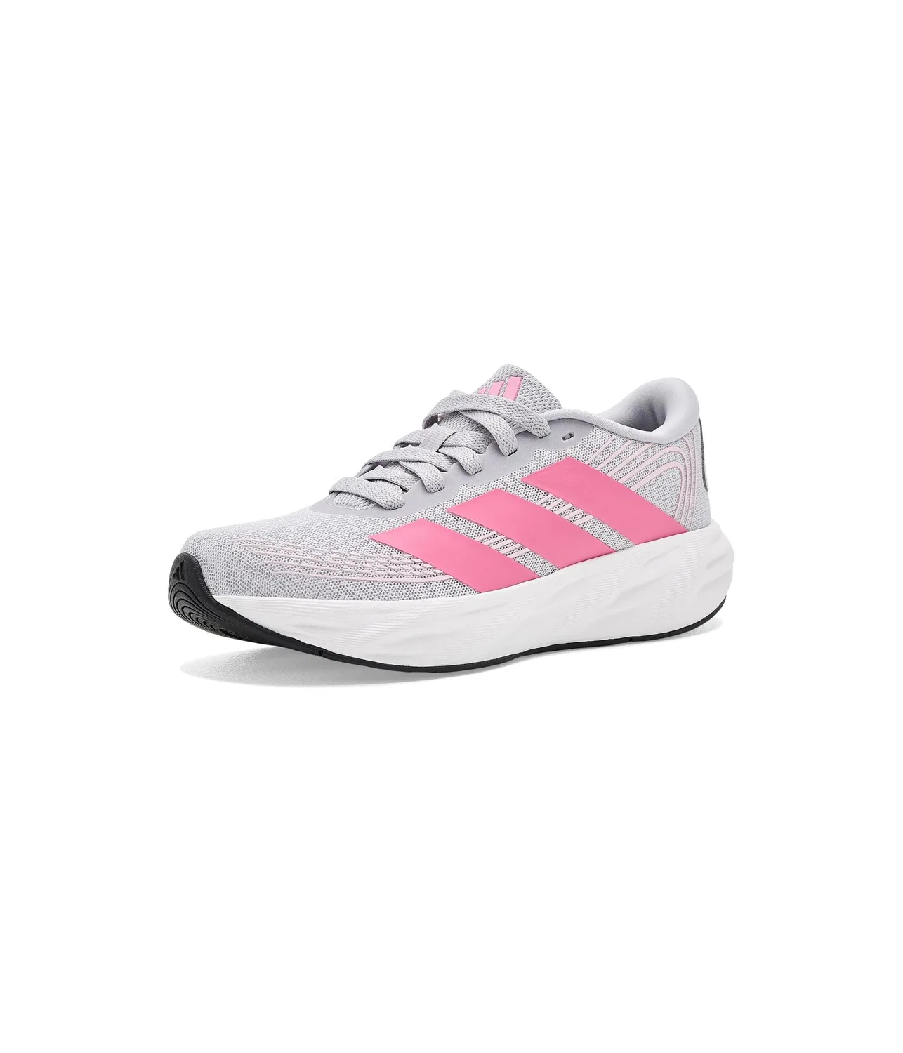 Кроссовки Galaxy 8 Shoes (для больших детей) Adidas Kids, Ligh Solid Grey/Pink Fusion/Clear Pink