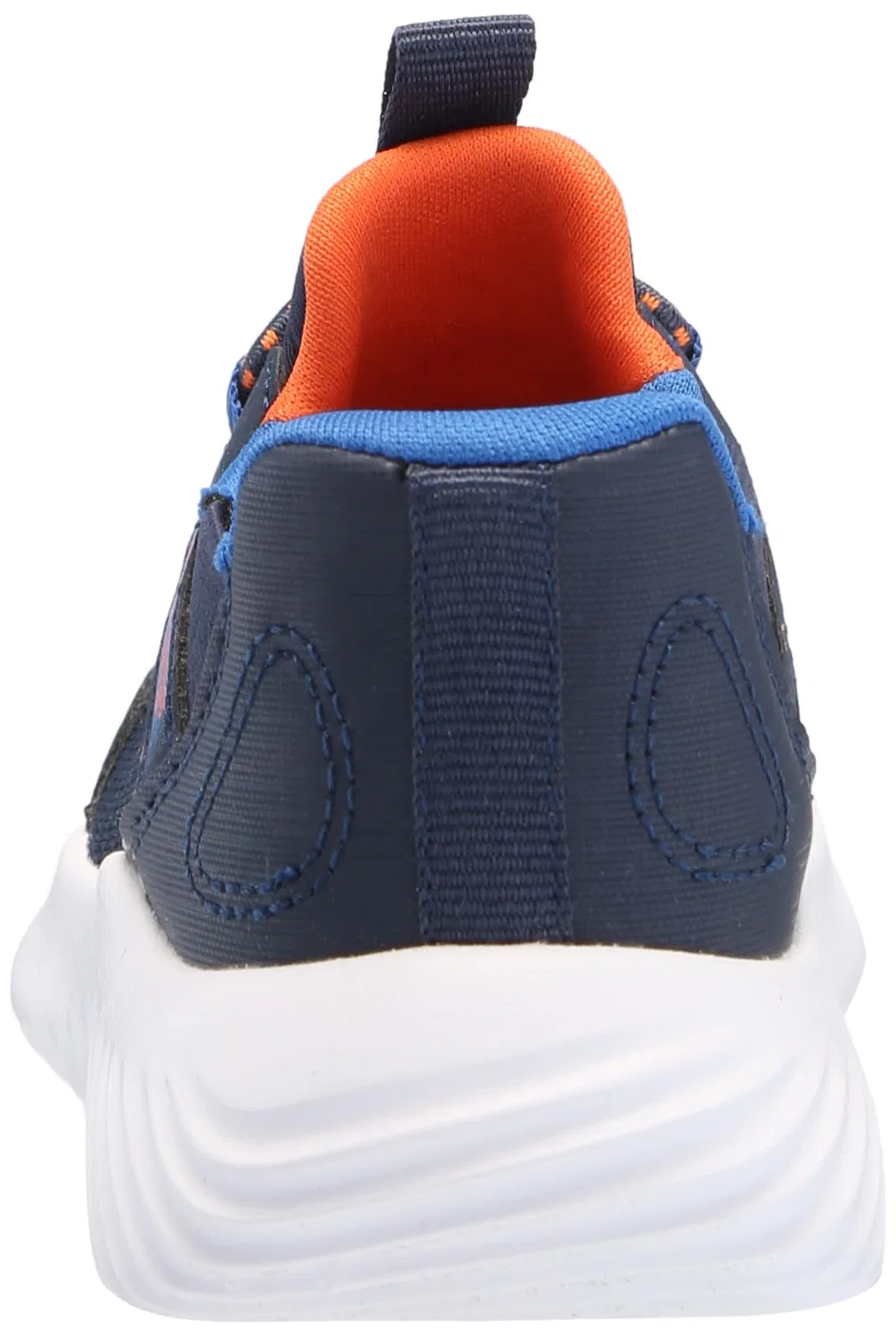 Детские кроссовки для мальчиков с эластичной шнуровкой Brisk-burst Bounder Skechers, Navy Synthetic Textile Black Trim Blue — фото 2