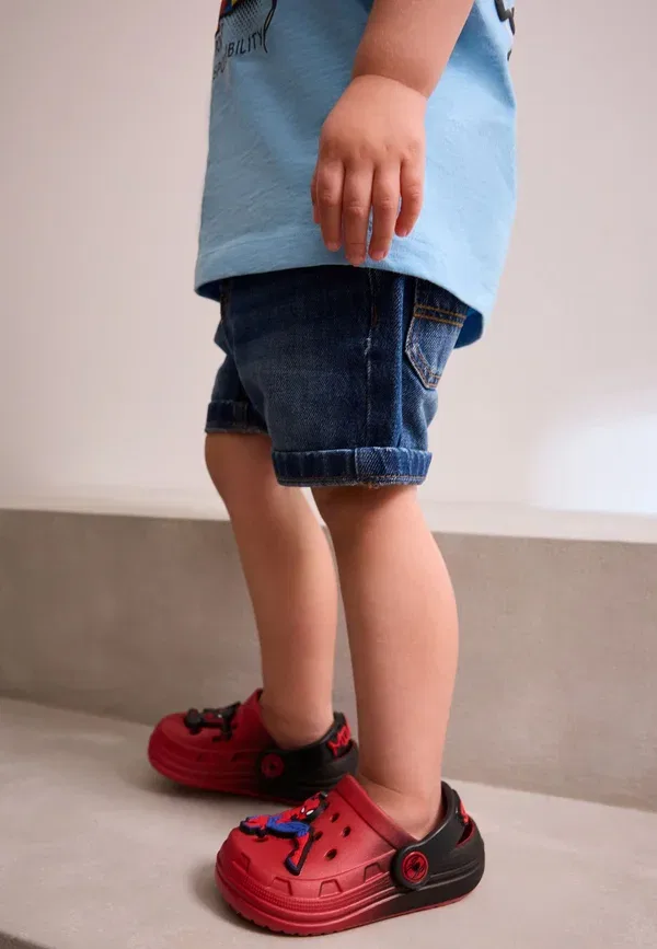 Клоги из синтетики Regular fit - clogs Next, Red, черный/красный — фото 3