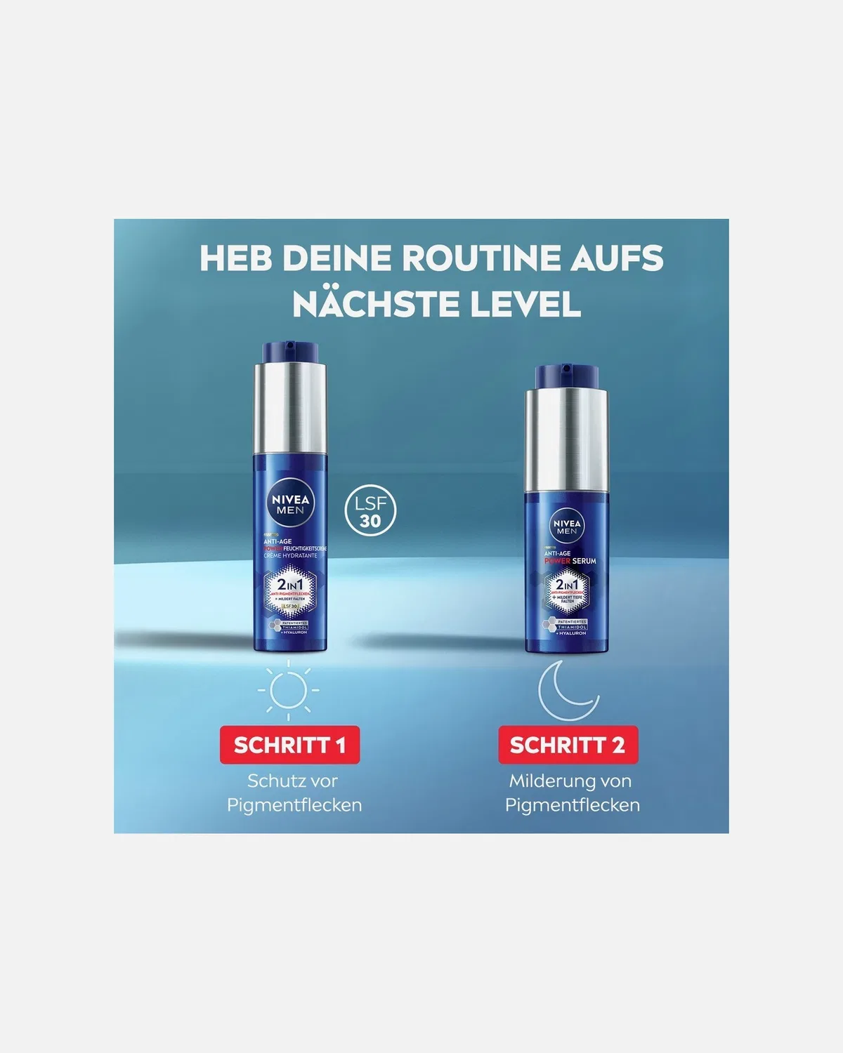 Набор для ухода за лицом с гиалуроновой кислотой против старения Nivea, 1 Stück — фото 3