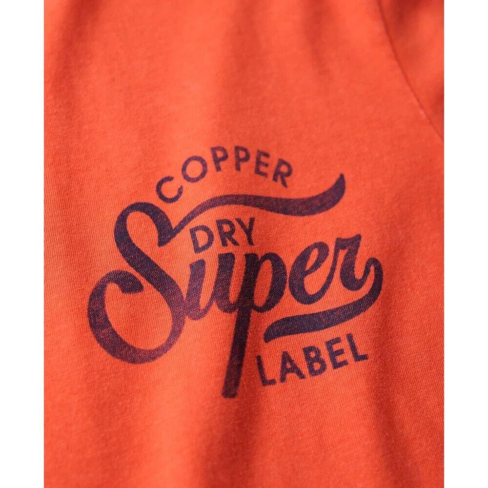 Мужская футболка с принтом Superdry Copper Label, Orange — фото 3