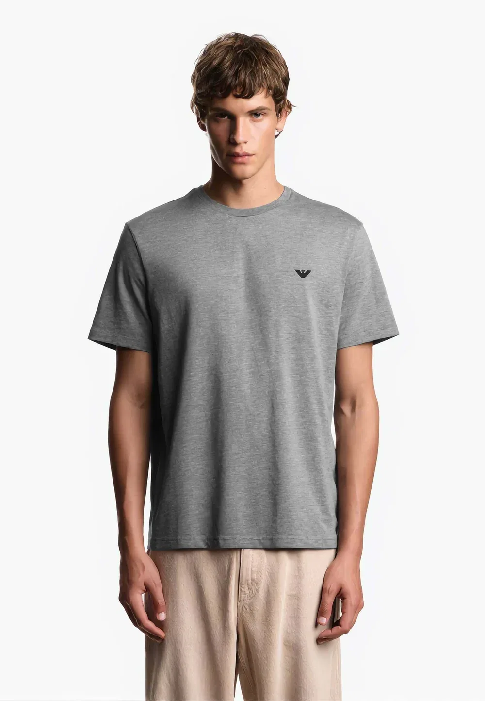 Футболка для тренировок на выносливость (2 шт.) Emporio Armani, Nero E Grigio — фото 2
