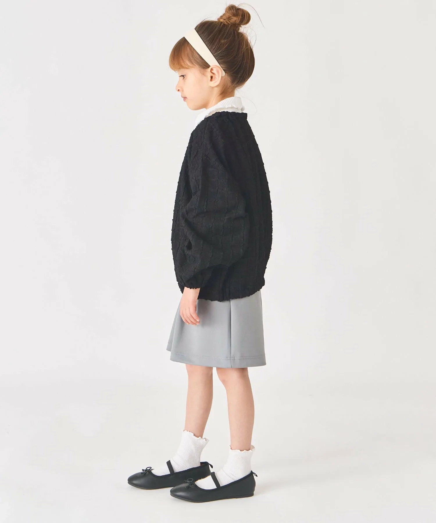 Клетчатая жаккардовая блузон Ever Closet, black — фото 3
