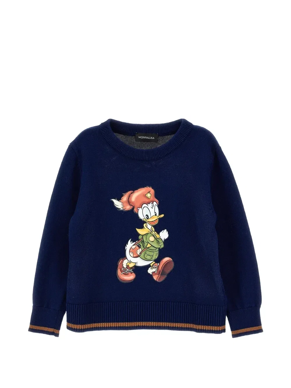 Свитер с принтом Donald Duck из коллаборации с Disney Monnalisa, синий