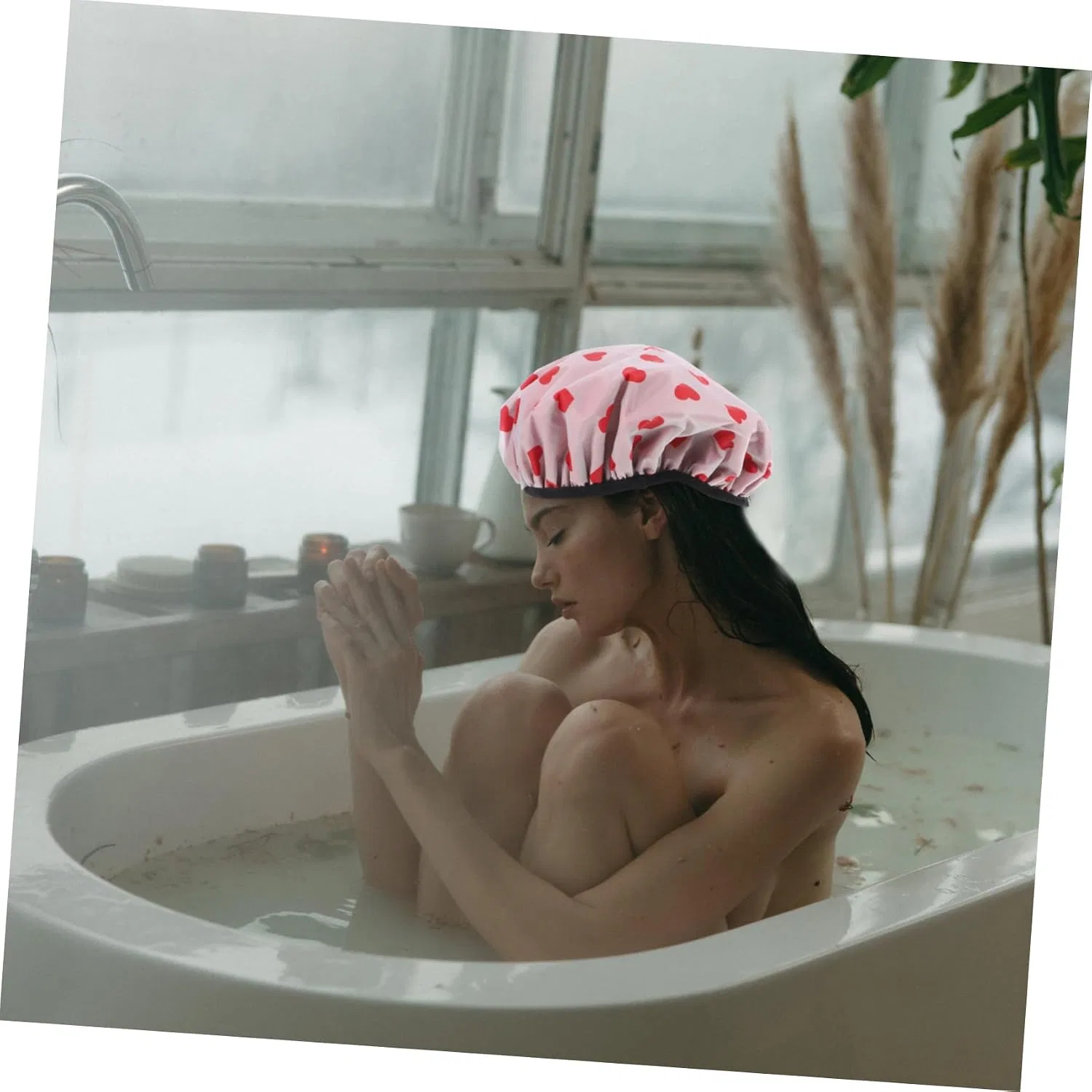 Шапочка для душа Minkissy из микрофибры, 60 г — фото 3
