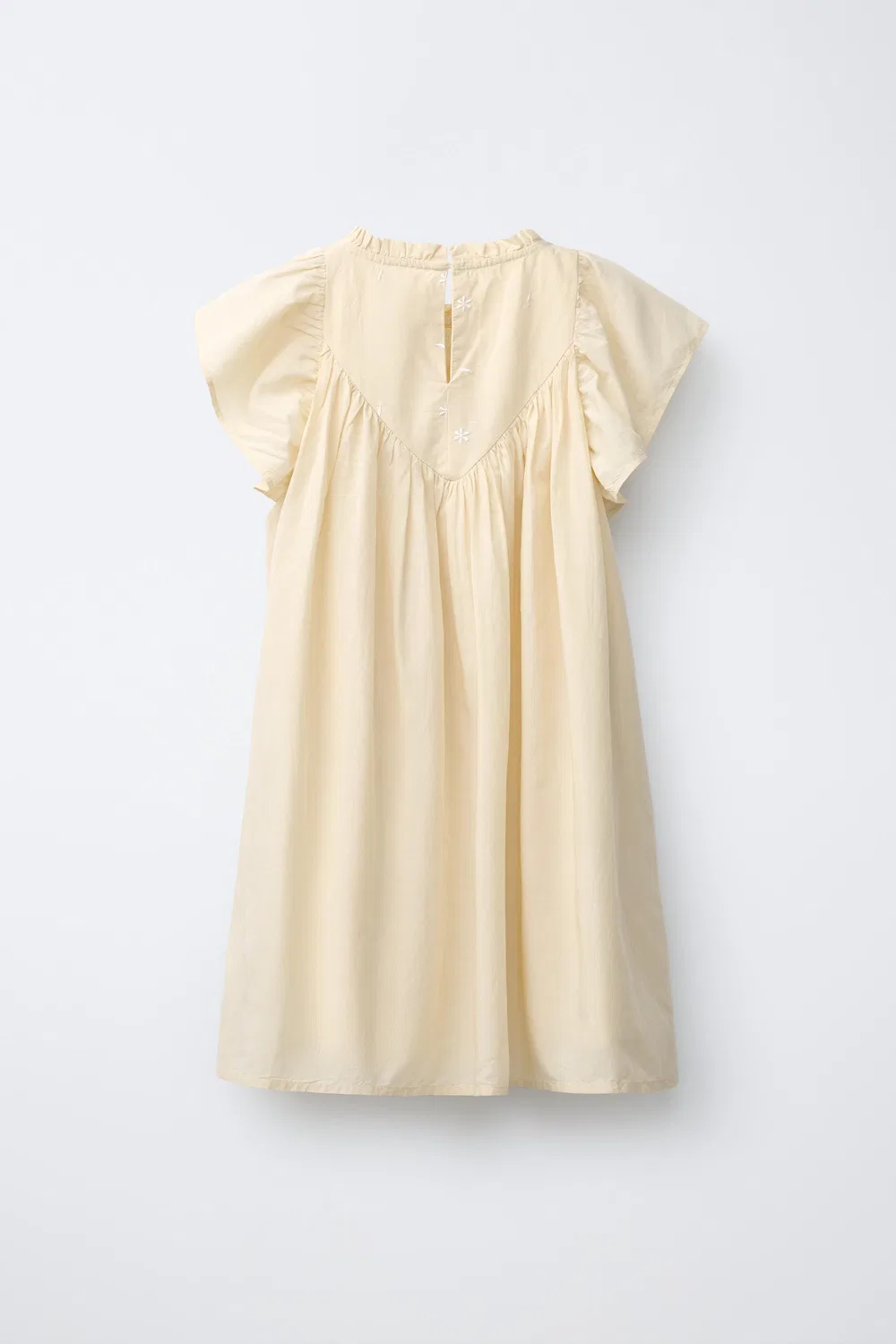 Платье, расшитое бисером ZARA, Light Yellow — фото 2