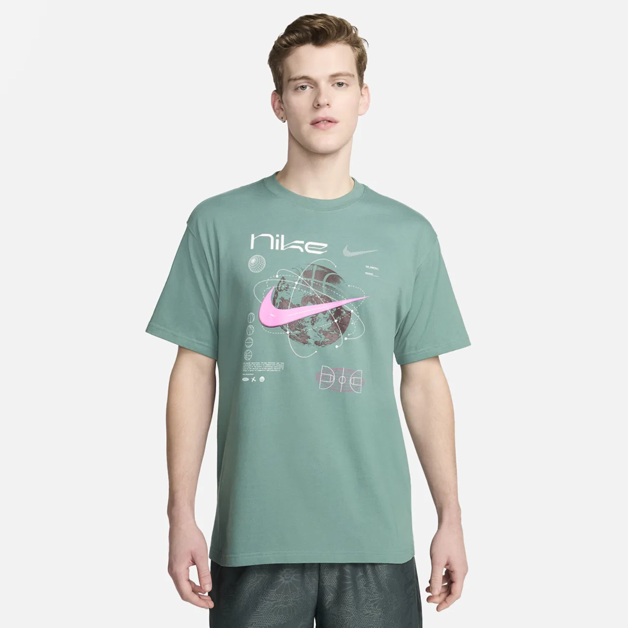 Футболка мужская Airmax 90 ATW Nike, цвет Green/Multi