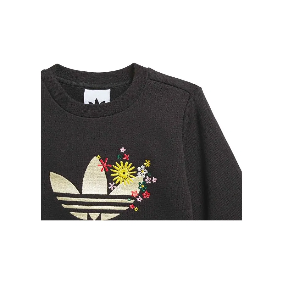 Спортивный костюм с длинным рукавом Crew Set adidas, Черный — фото 4